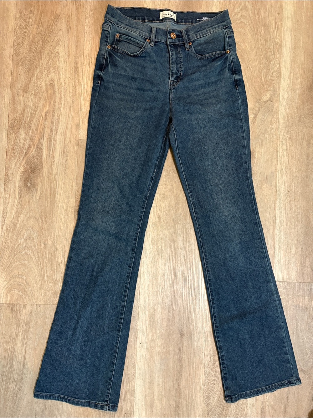 Nicole Miller Dark Blue Flare Jeans